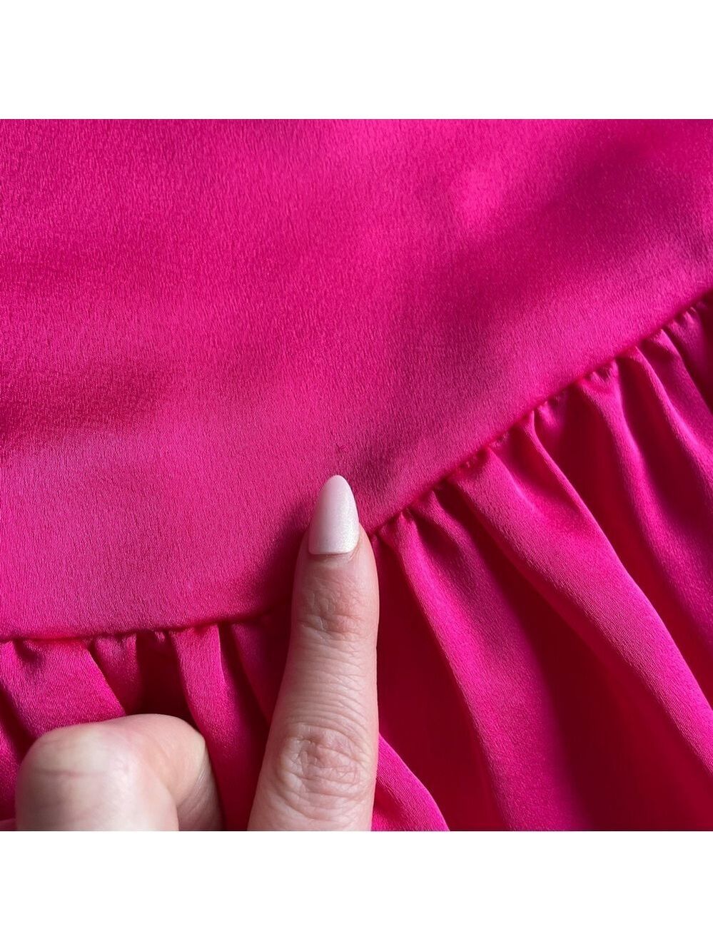 PrettyLittleThing Pink Ruffle Hem Tank Top - Picture 6 of 6